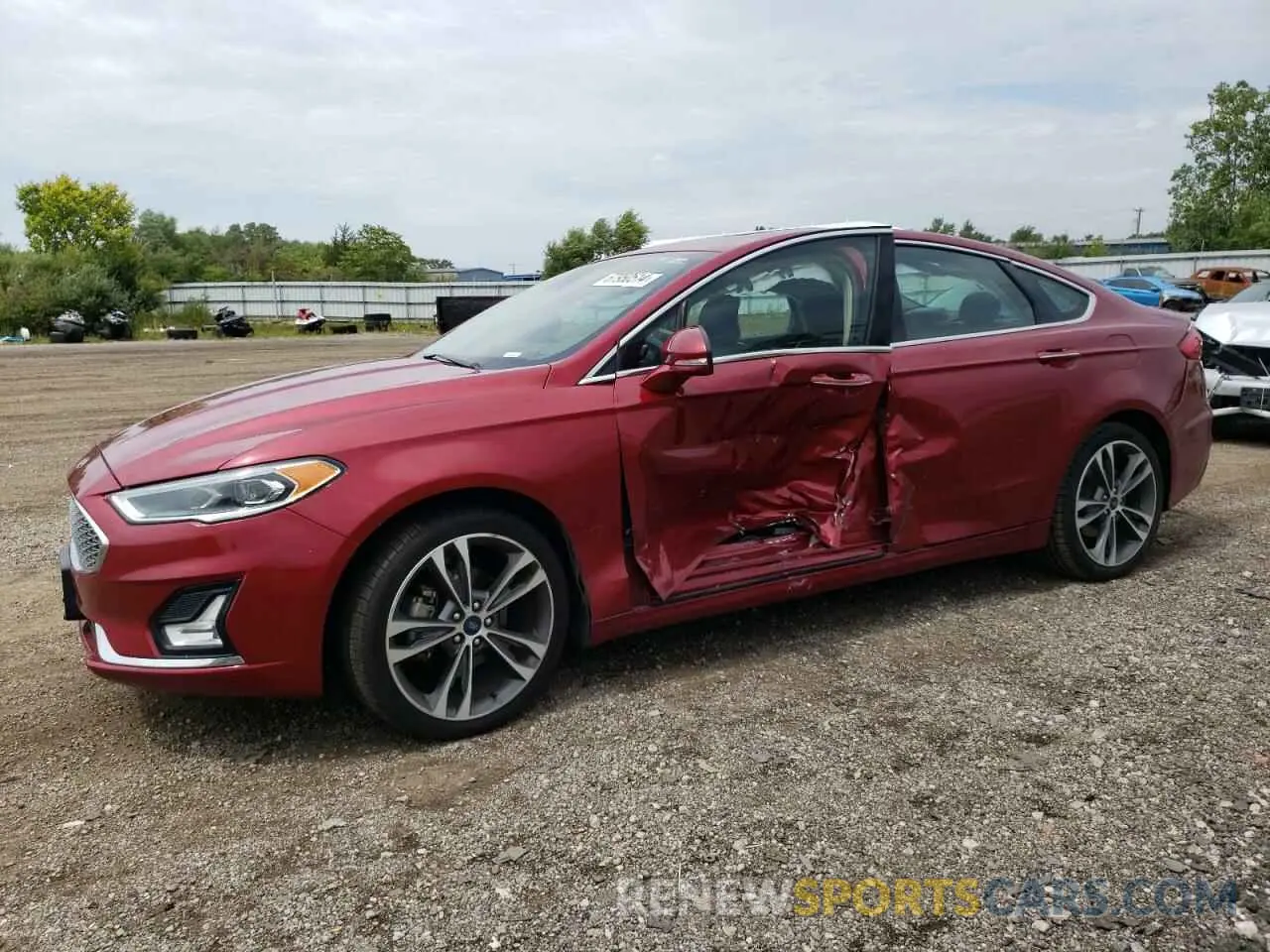 1 fotografías del automóvil dañado 3FA6P0D93KR206131 FORD FUSION 2019