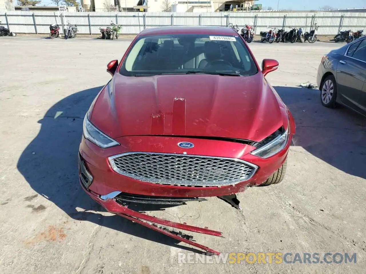 5 fotografías del automóvil dañado 3FA6P0D95KR220368 FORD FUSION 2019