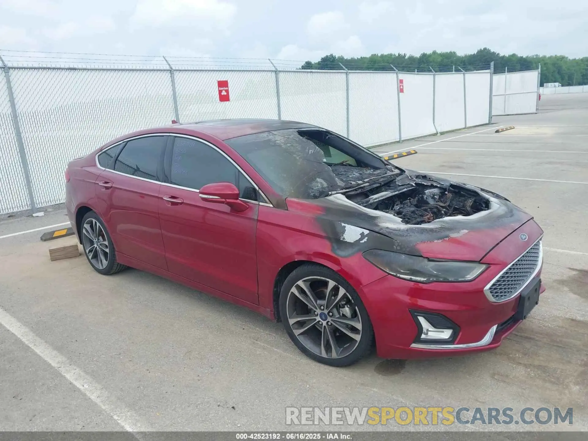 1 fotografías del automóvil dañado 3FA6P0D96KR152789 FORD FUSION 2019