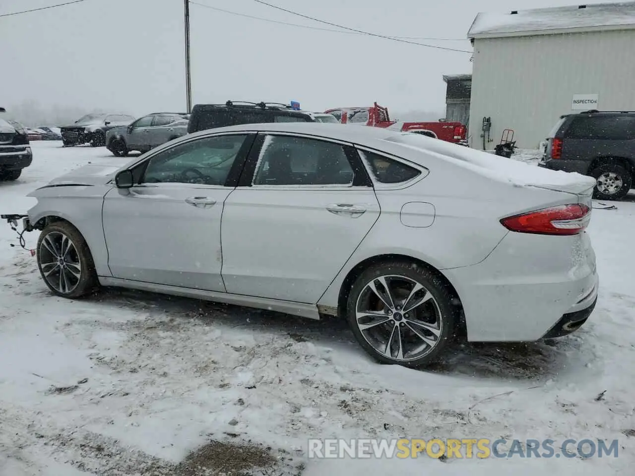 2 fotografías del automóvil dañado 3FA6P0D96KR186618 FORD FUSION 2019