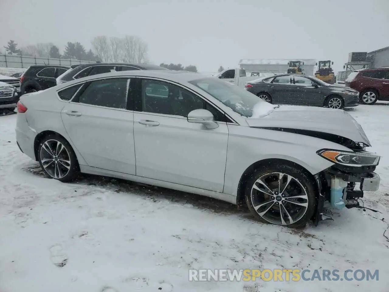 4 fotografías del automóvil dañado 3FA6P0D96KR186618 FORD FUSION 2019