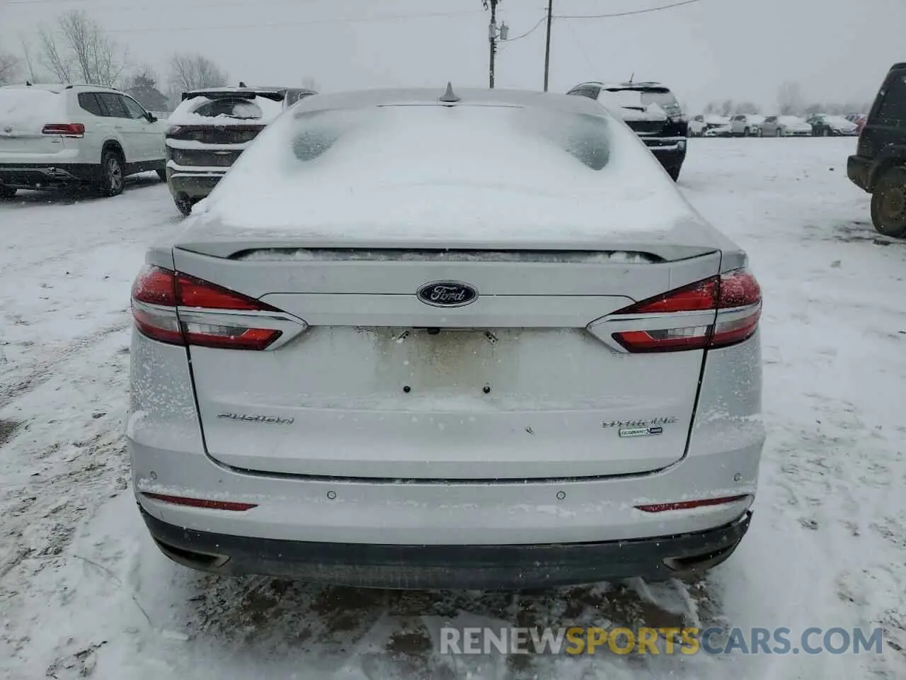 6 fotografías del automóvil dañado 3FA6P0D96KR186618 FORD FUSION 2019