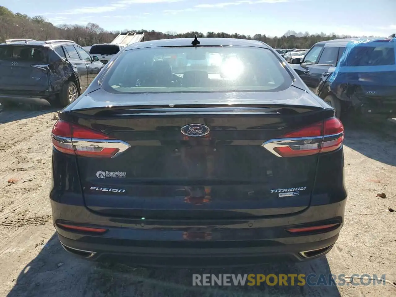 6 fotografías del automóvil dañado 3FA6P0D96KR187221 FORD FUSION 2019