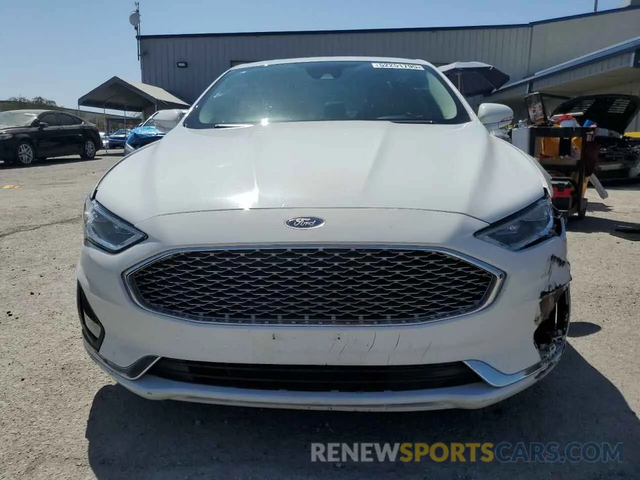 5 fotografías del automóvil dañado 3FA6P0D97KR222249 FORD FUSION 2019