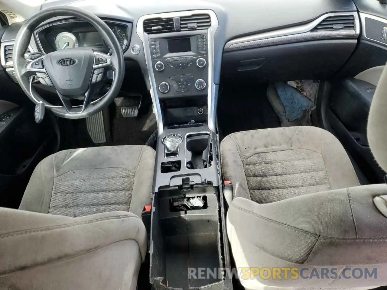 8 fotografías del automóvil dañado 3FA6P0G71KR104255 FORD FUSION 2019