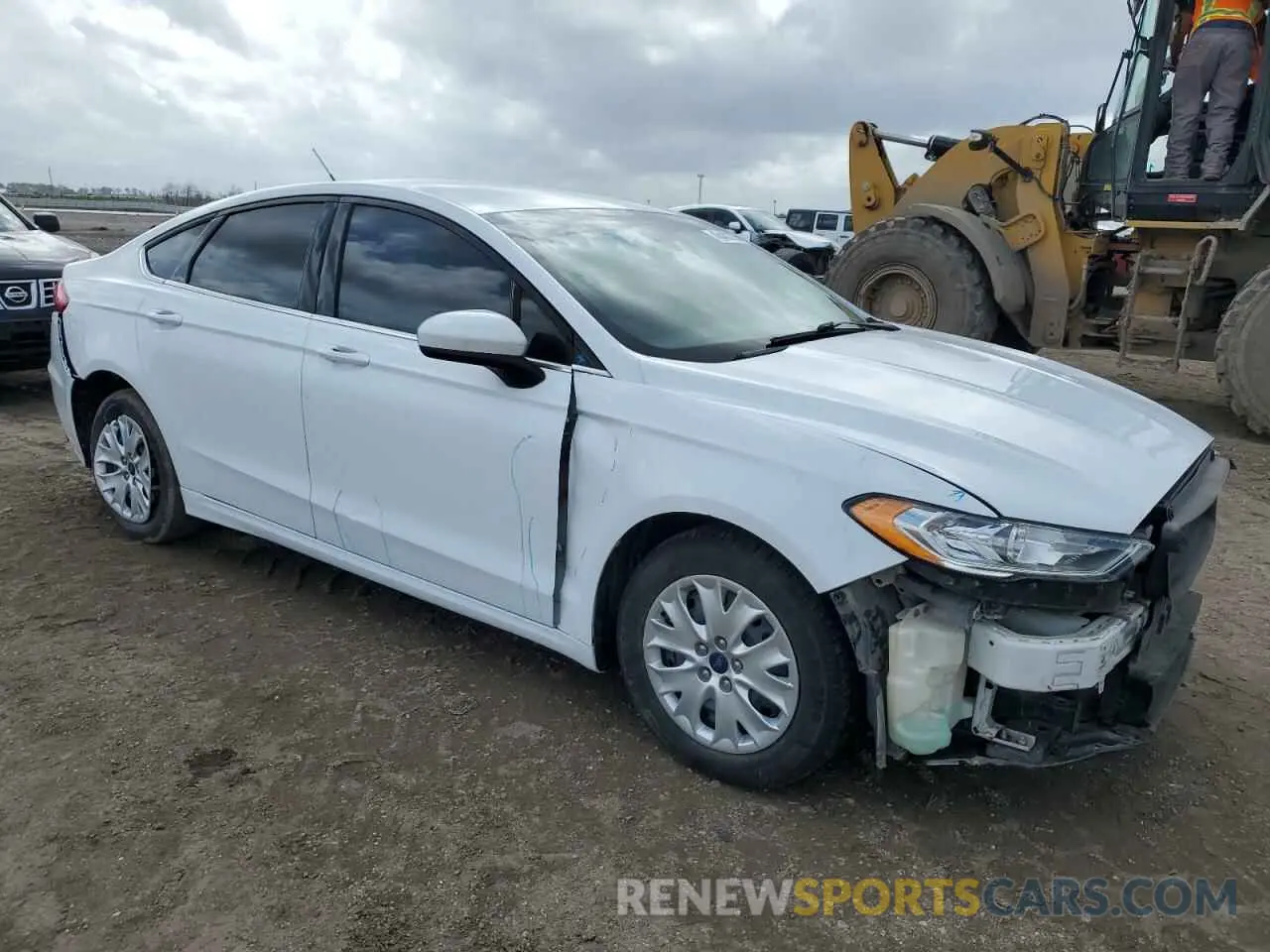 4 fotografías del automóvil dañado 3FA6P0G71KR277063 FORD FUSION 2019