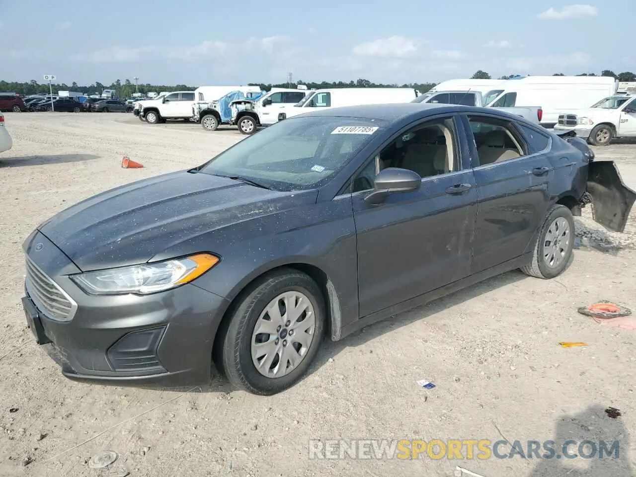 1 fotografías del automóvil dañado 3FA6P0G73KR282748 FORD FUSION 2019