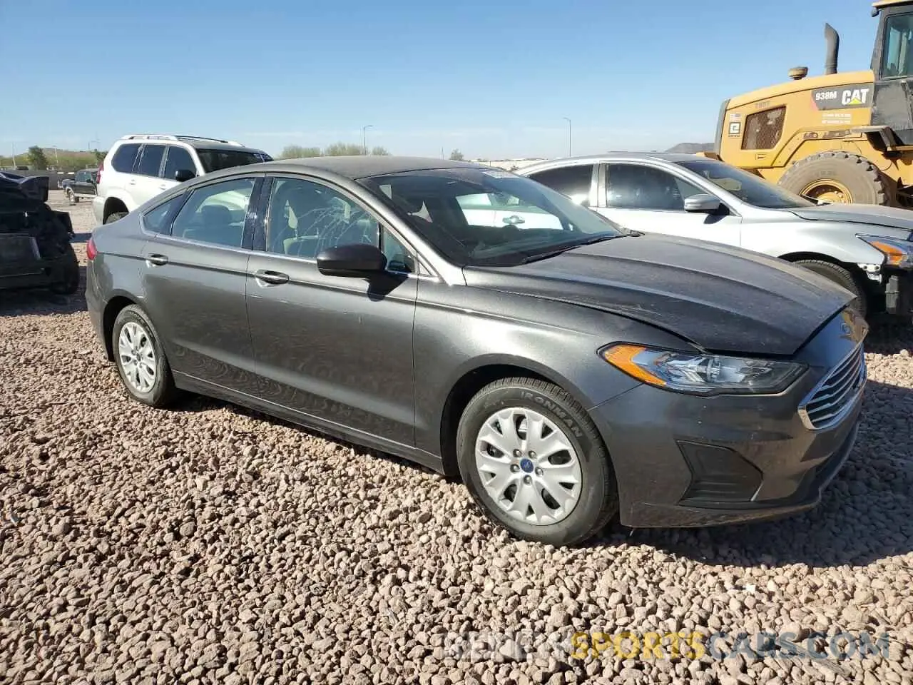 4 fotografías del automóvil dañado 3FA6P0G74KR248723 FORD FUSION 2019