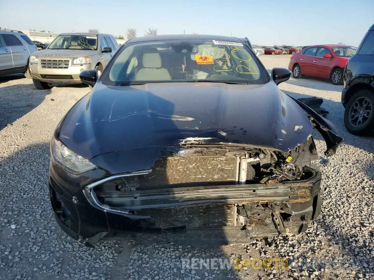 5 fotografías del automóvil dañado 3FA6P0G75KR282430 FORD FUSION 2019