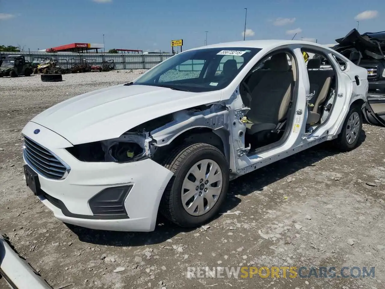1 fotografías del automóvil dañado 3FA6P0G76KR133489 FORD FUSION 2019