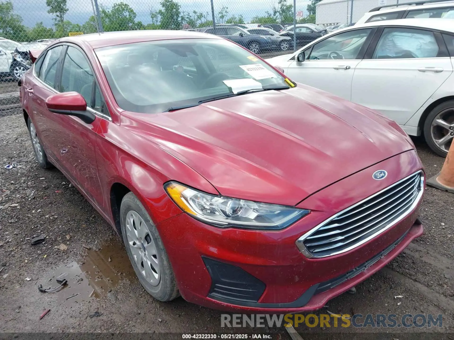 1 fotografías del automóvil dañado 3FA6P0G76KR233267 FORD FUSION 2019