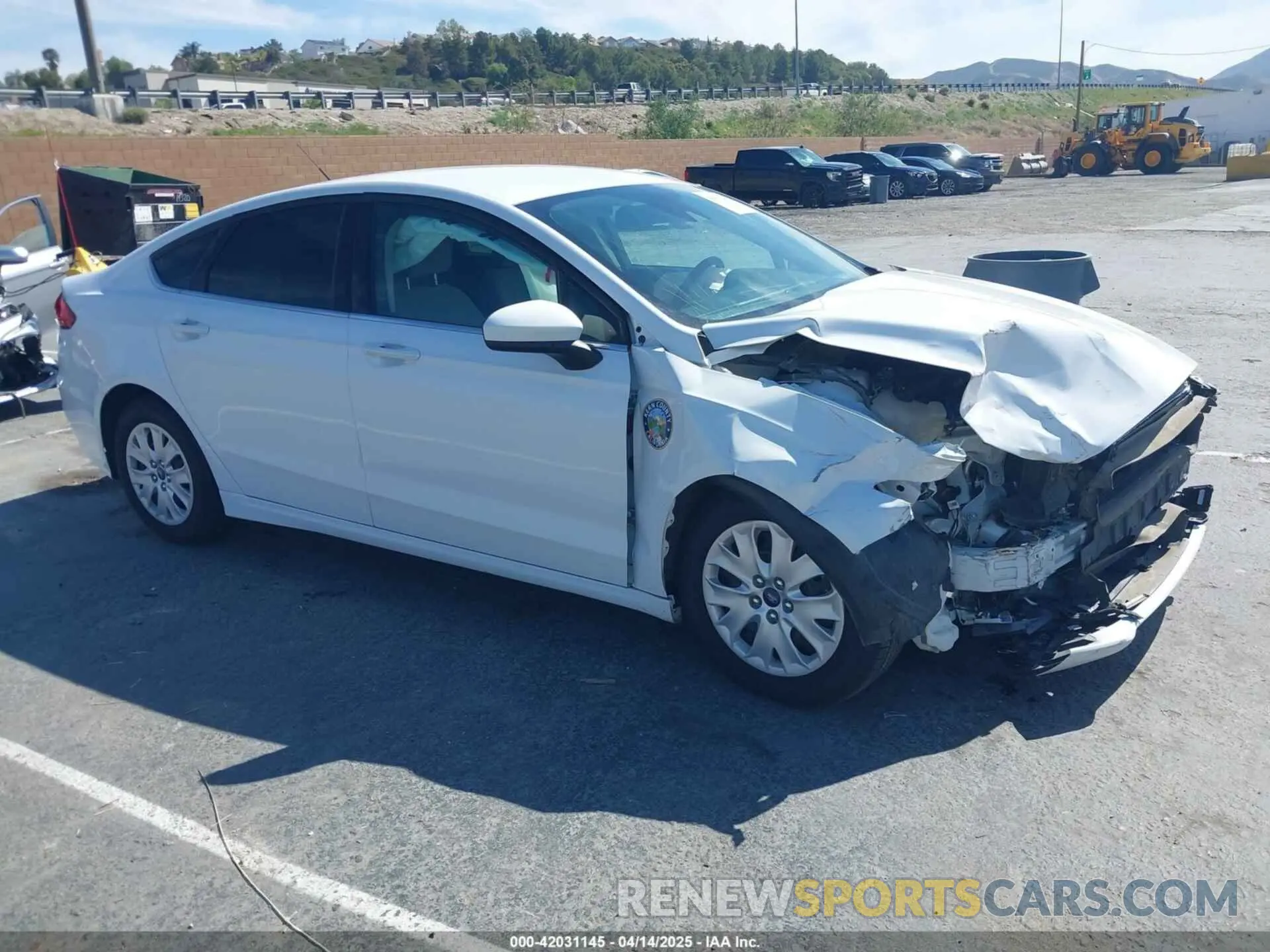 1 fotografías del automóvil dañado 3FA6P0G77KR218129 FORD FUSION 2019