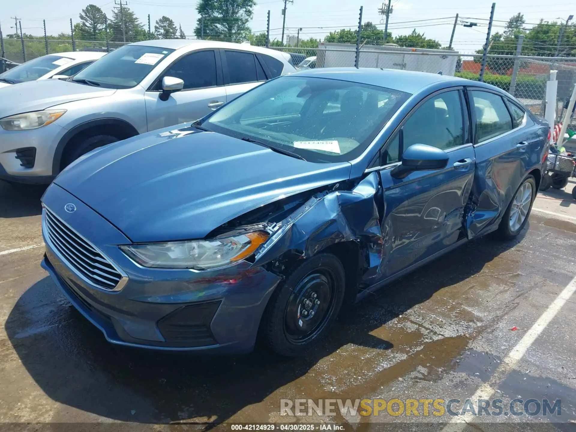 2 fotografías del automóvil dañado 3FA6P0H72KR123170 FORD FUSION 2019