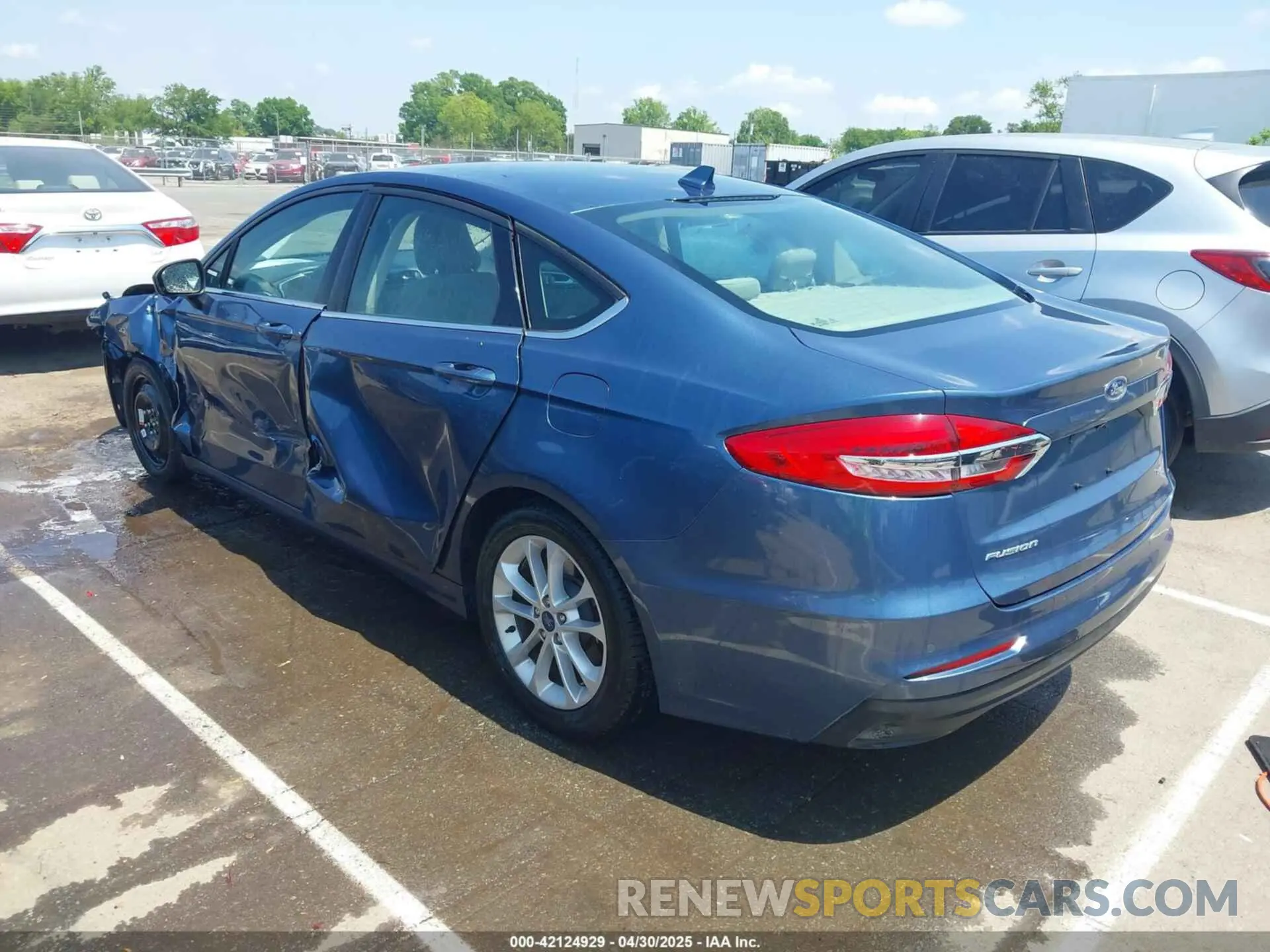 3 fotografías del automóvil dañado 3FA6P0H72KR123170 FORD FUSION 2019