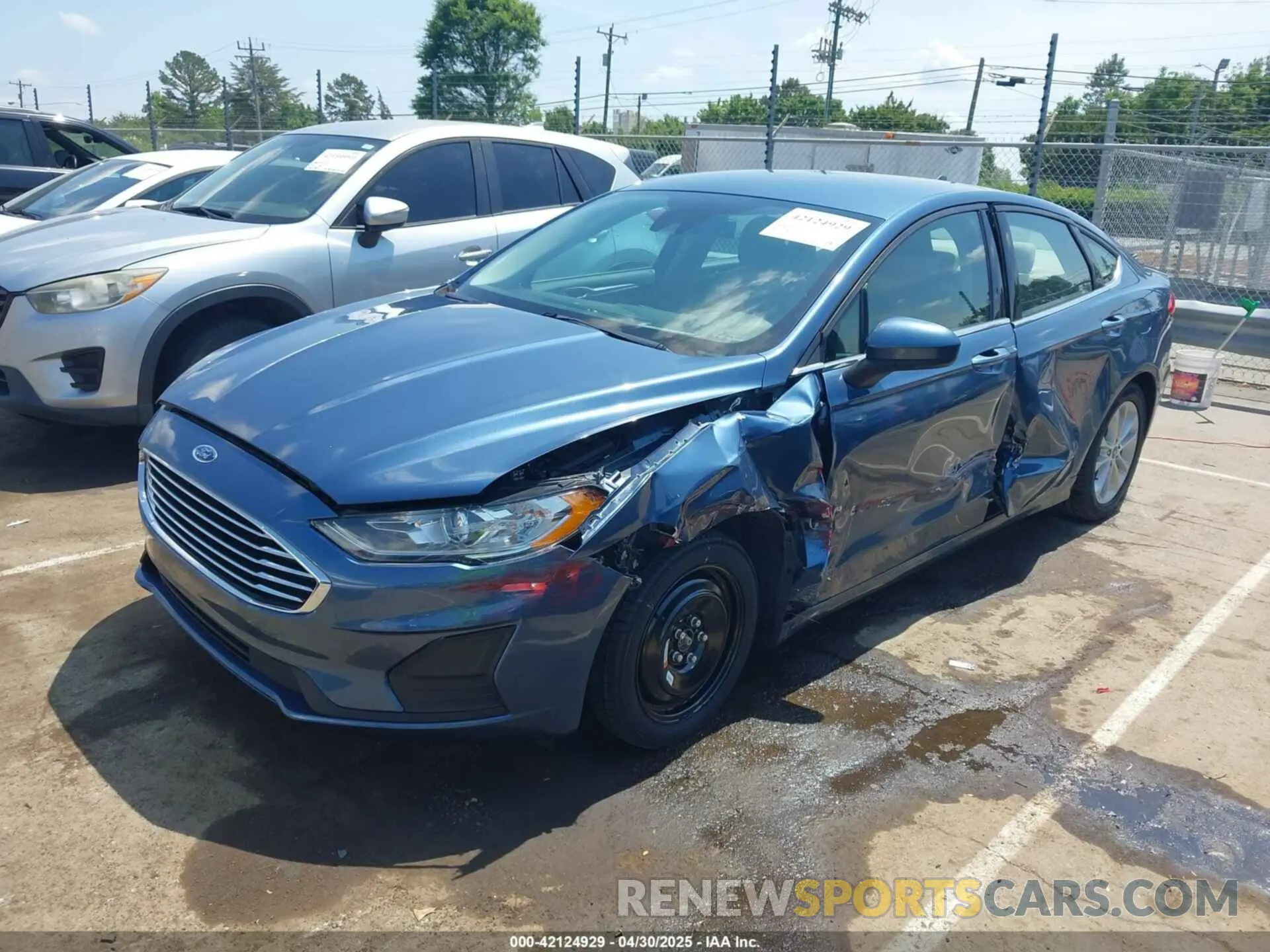 6 fotografías del automóvil dañado 3FA6P0H72KR123170 FORD FUSION 2019
