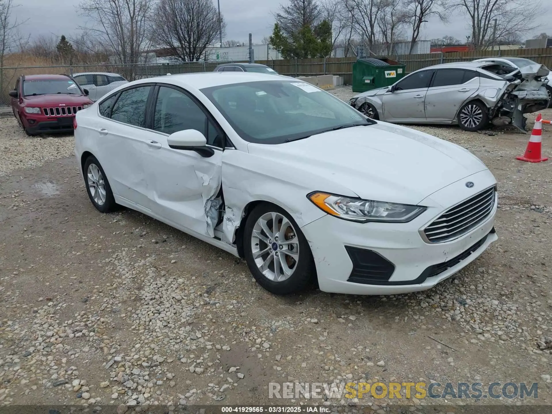 1 fotografías del automóvil dañado 3FA6P0H74KR278299 FORD FUSION 2019