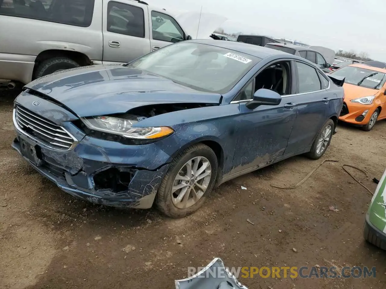 1 fotografías del automóvil dañado 3FA6P0HD0KR247797 FORD FUSION 2019