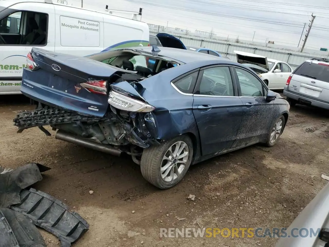 3 fotografías del automóvil dañado 3FA6P0HD0KR247797 FORD FUSION 2019