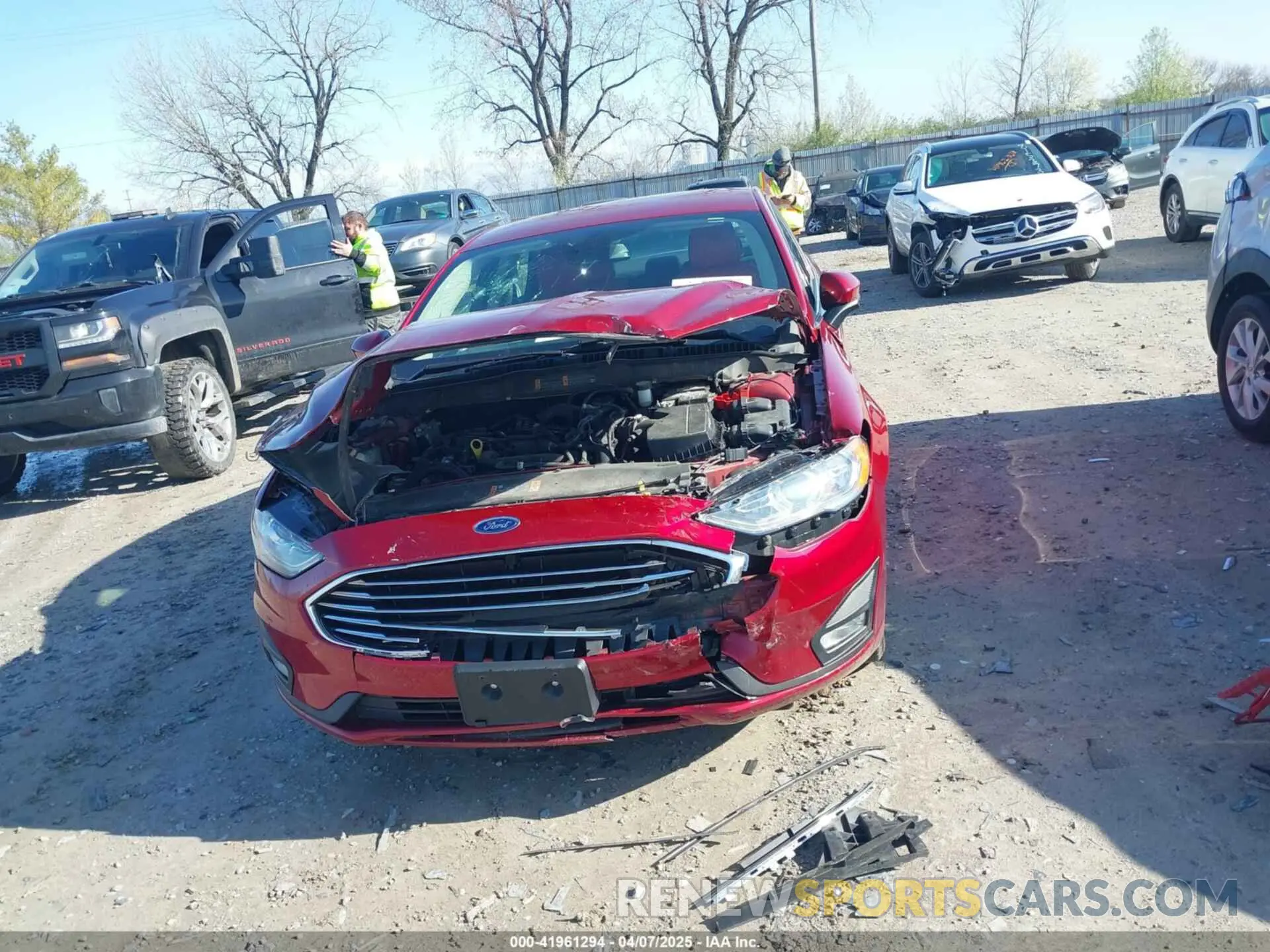 6 fotografías del automóvil dañado 3FA6P0HD1KR166565 FORD FUSION 2019