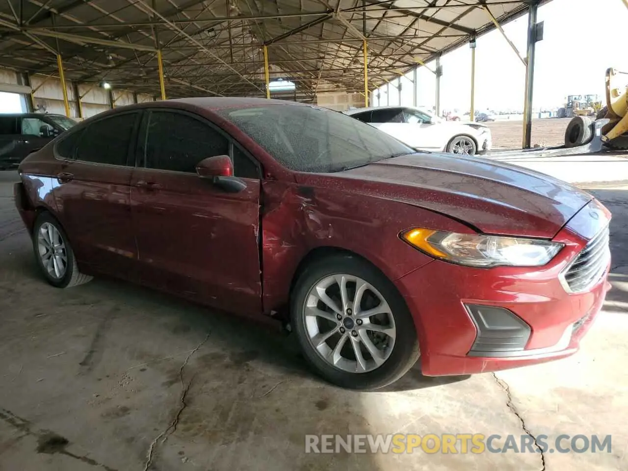 4 fotografías del automóvil dañado 3FA6P0HD1KR232810 FORD FUSION 2019