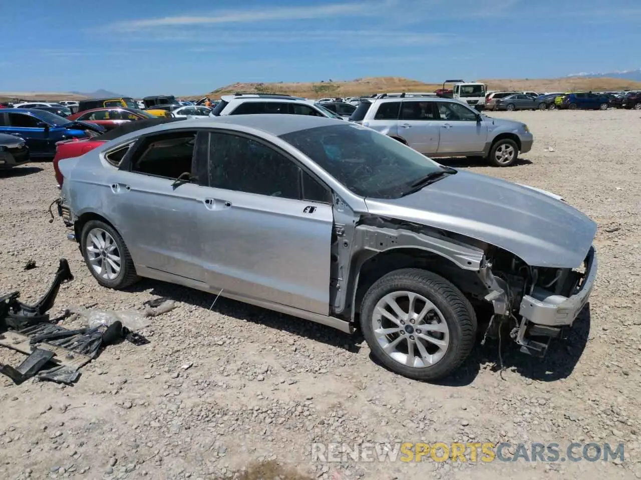 5 fotografías del automóvil dañado 3FA6P0HD1KR239448 FORD FUSION 2019
