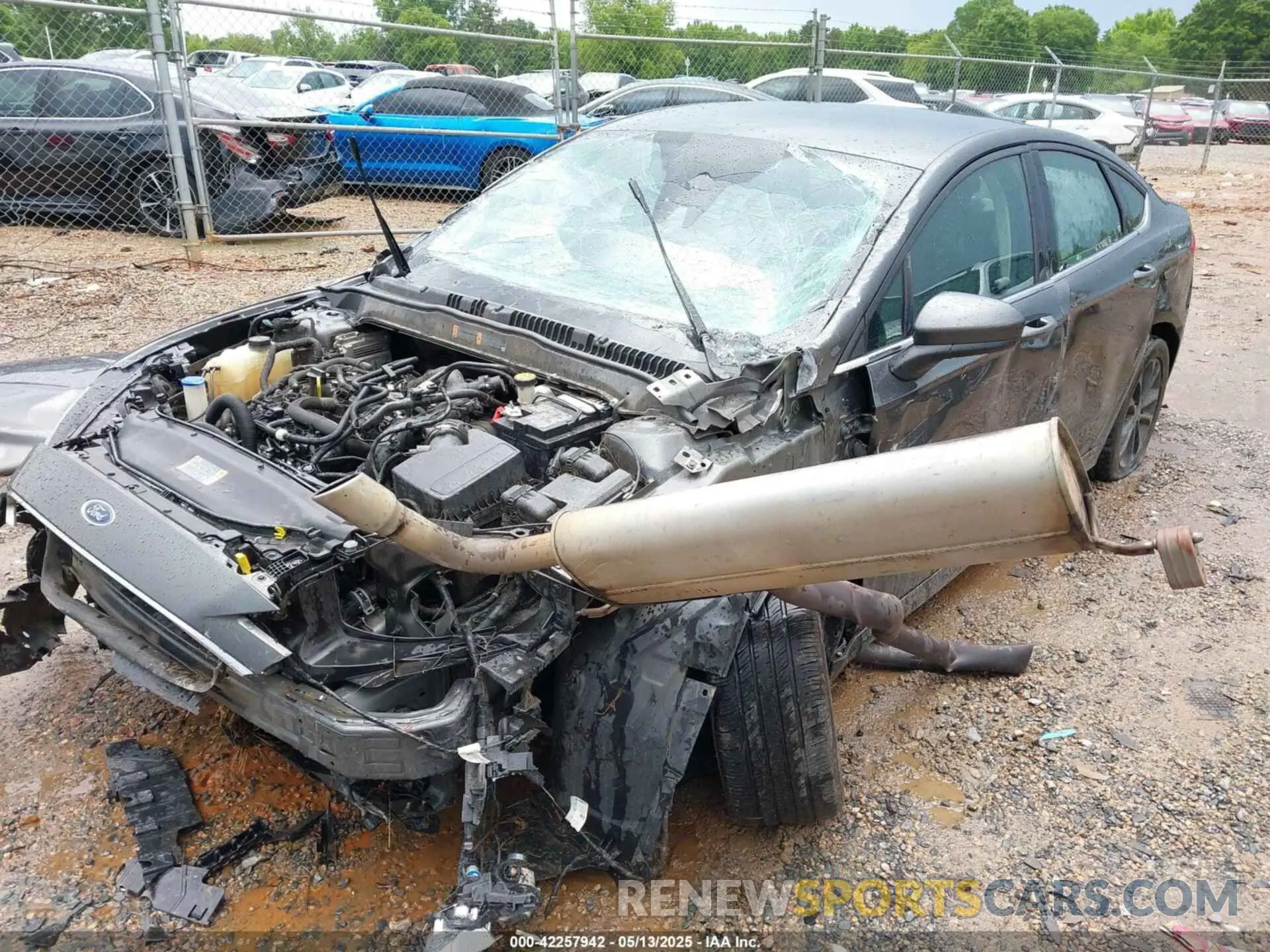 6 fotografías del automóvil dañado 3FA6P0HD1KR285572 FORD FUSION 2019