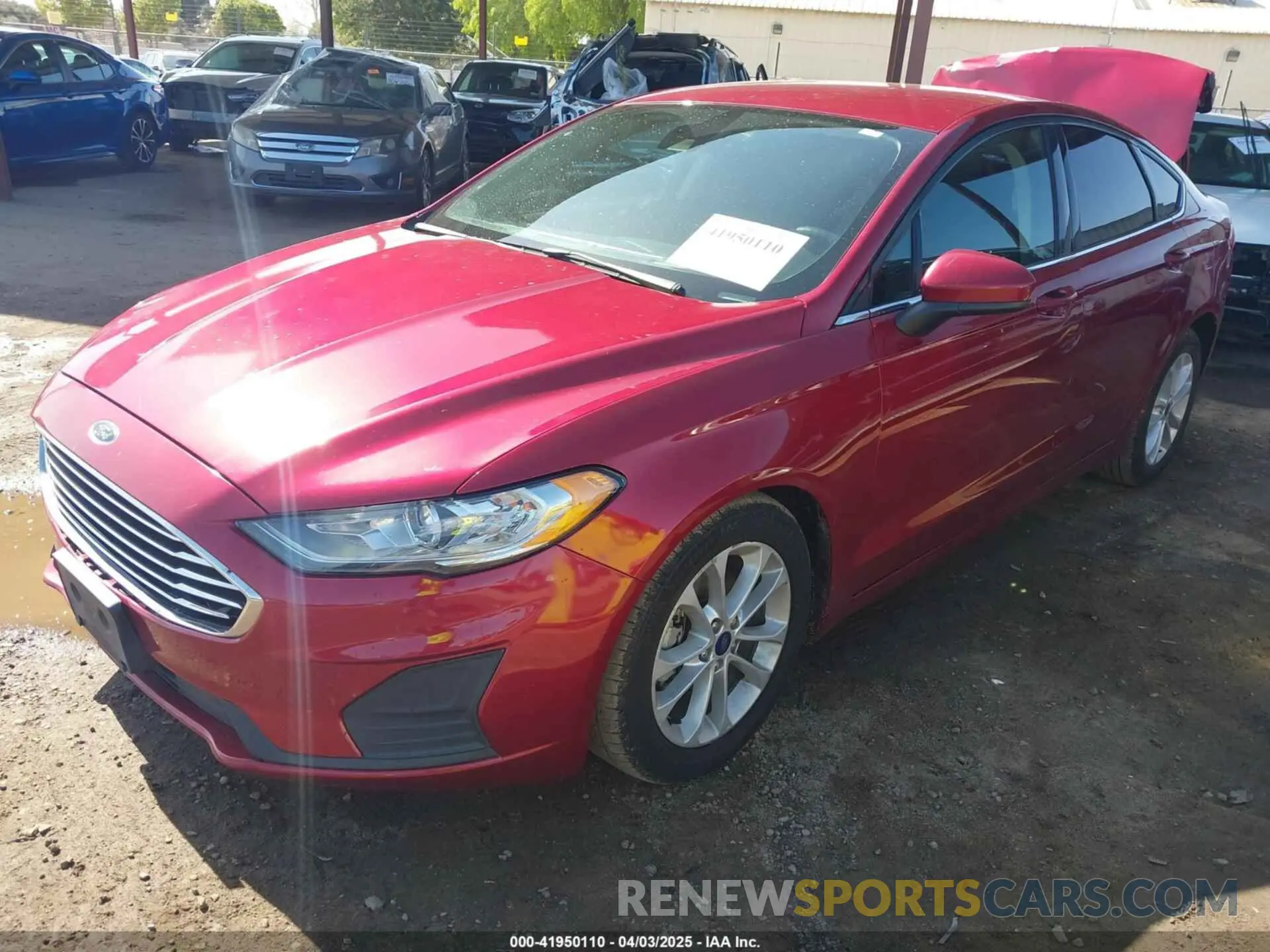 2 fotografías del automóvil dañado 3FA6P0HD2KR135468 FORD FUSION 2019