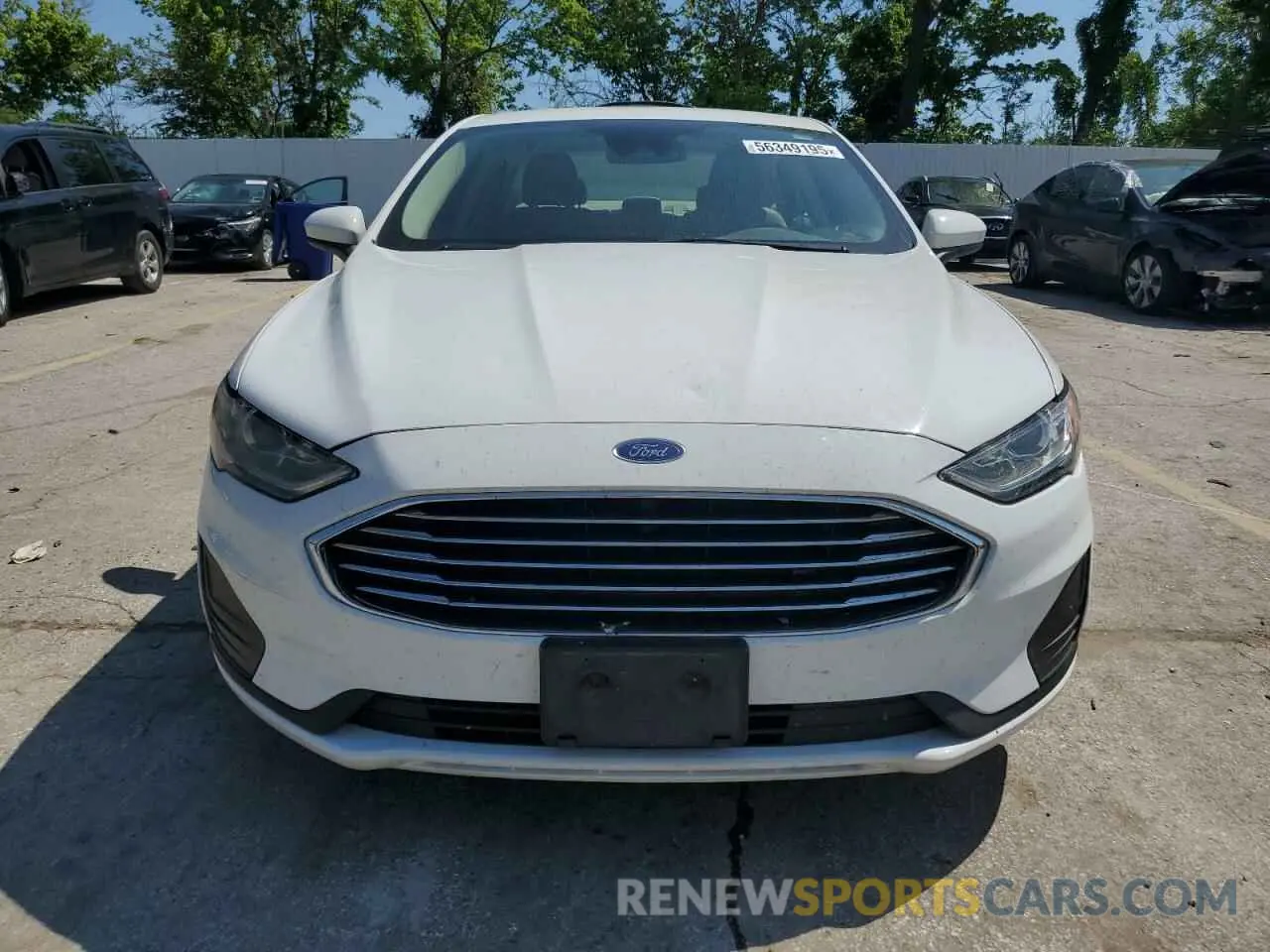 5 fotografías del automóvil dañado 3FA6P0HD3KR148343 FORD FUSION 2019