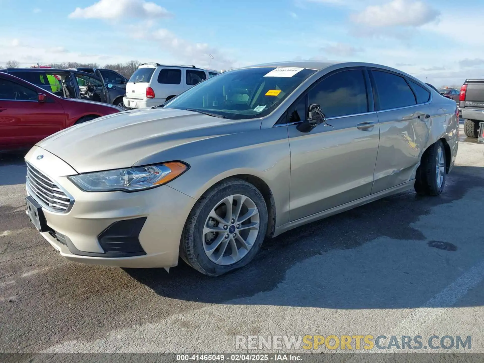 2 fotografías del automóvil dañado 3FA6P0HD3KR212008 FORD FUSION 2019
