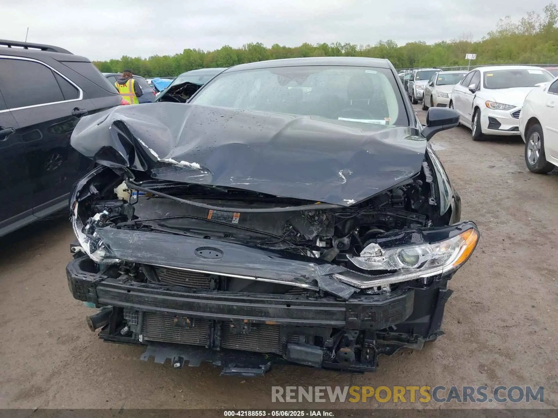 6 fotografías del automóvil dañado 3FA6P0HD4KR249679 FORD FUSION 2019