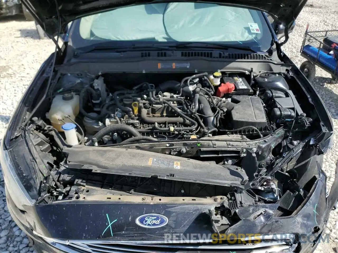 11 fotografías del automóvil dañado 3FA6P0HD4KR280558 FORD FUSION 2019