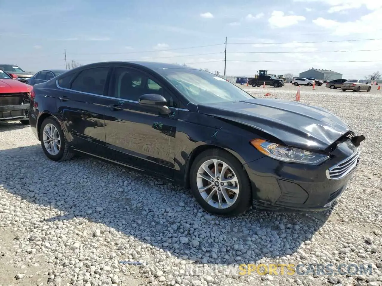 4 fotografías del automóvil dañado 3FA6P0HD4KR280558 FORD FUSION 2019