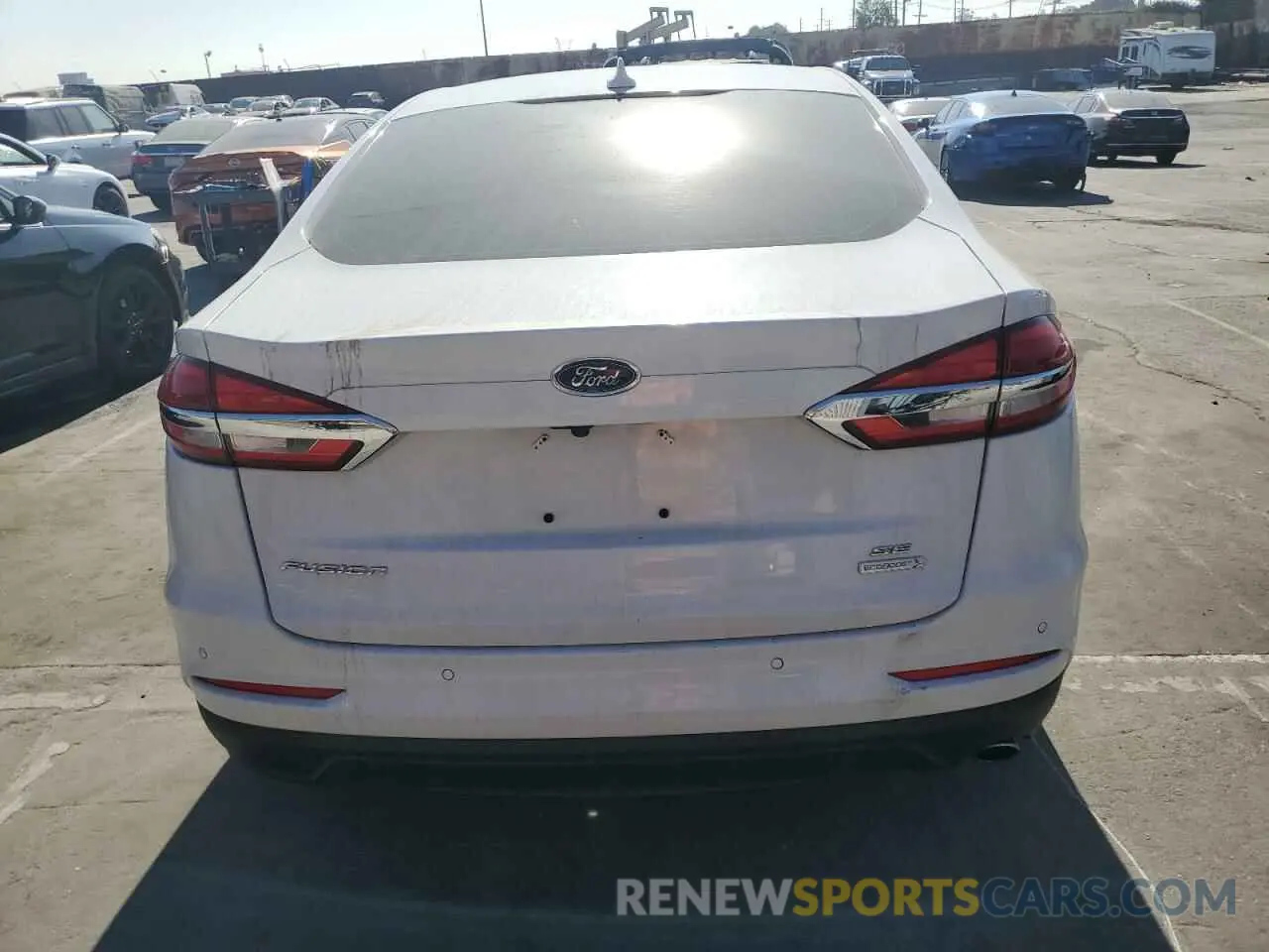 6 fotografías del automóvil dañado 3FA6P0HD5KR114615 FORD FUSION 2019