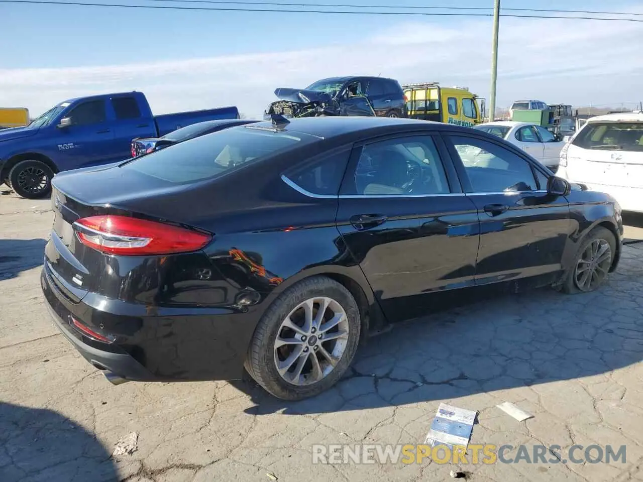 3 fotografías del automóvil dañado 3FA6P0HD5KR160798 FORD FUSION 2019