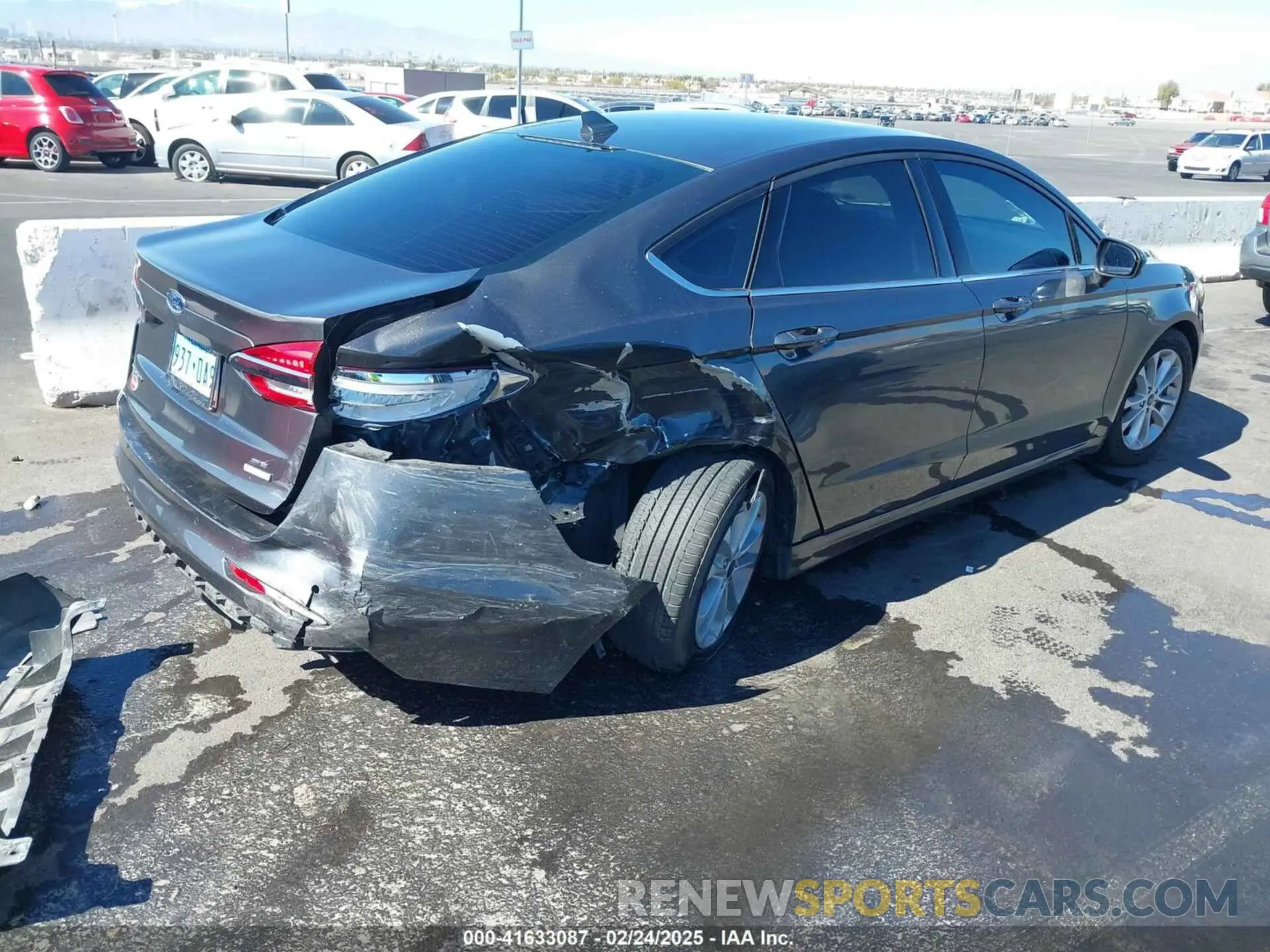 4 fotografías del automóvil dañado 3FA6P0HD5KR176497 FORD FUSION 2019