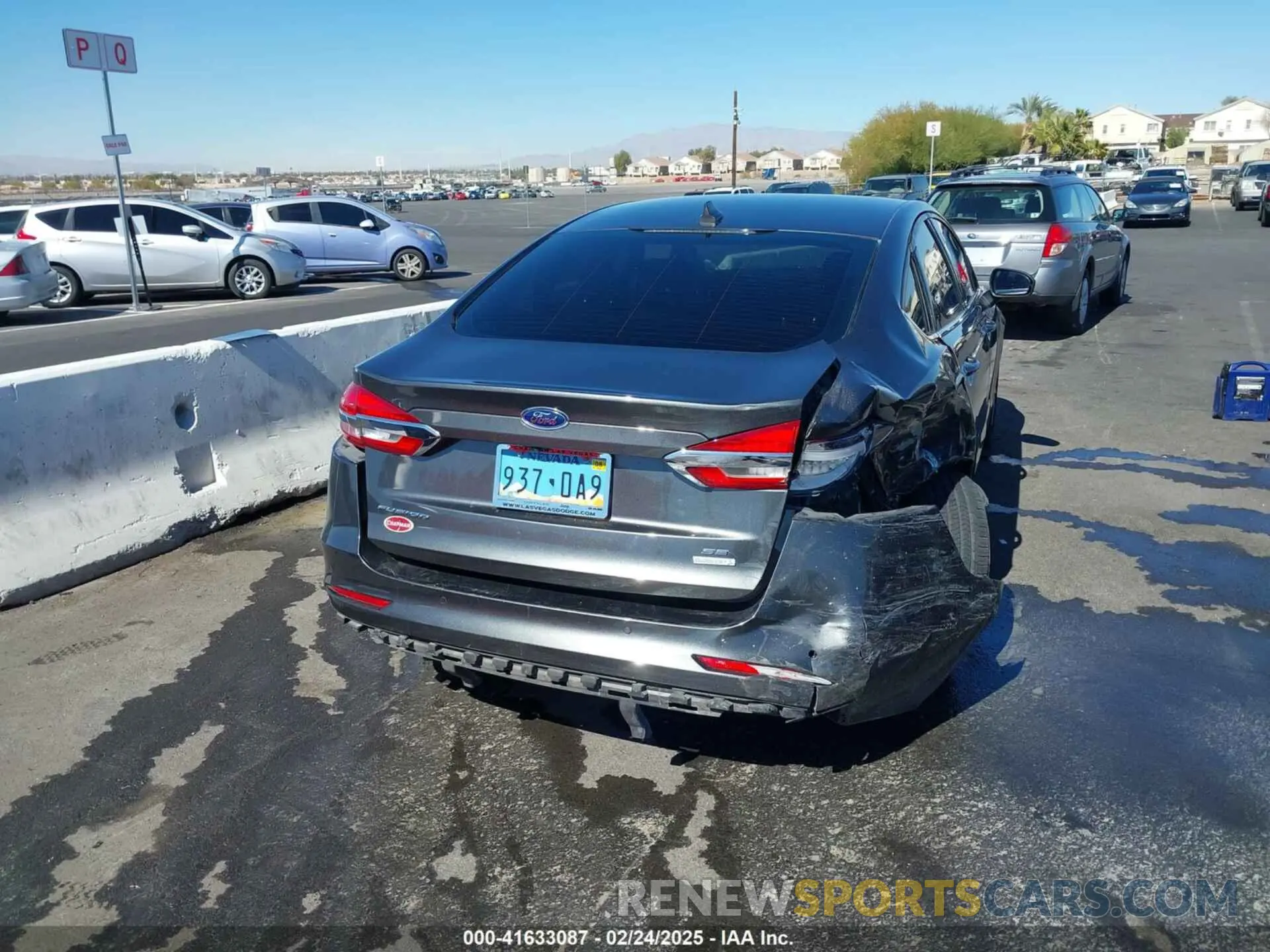 6 fotografías del automóvil dañado 3FA6P0HD5KR176497 FORD FUSION 2019
