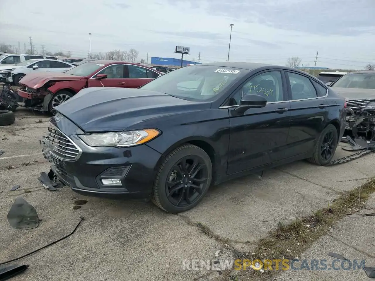 1 fotografías del automóvil dañado 3FA6P0HD5KR249609 FORD FUSION 2019