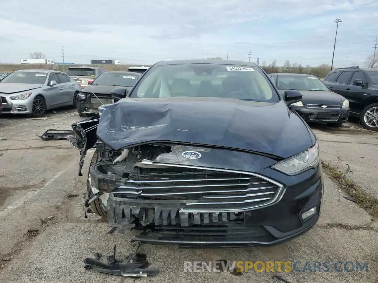 5 fotografías del automóvil dañado 3FA6P0HD5KR249609 FORD FUSION 2019