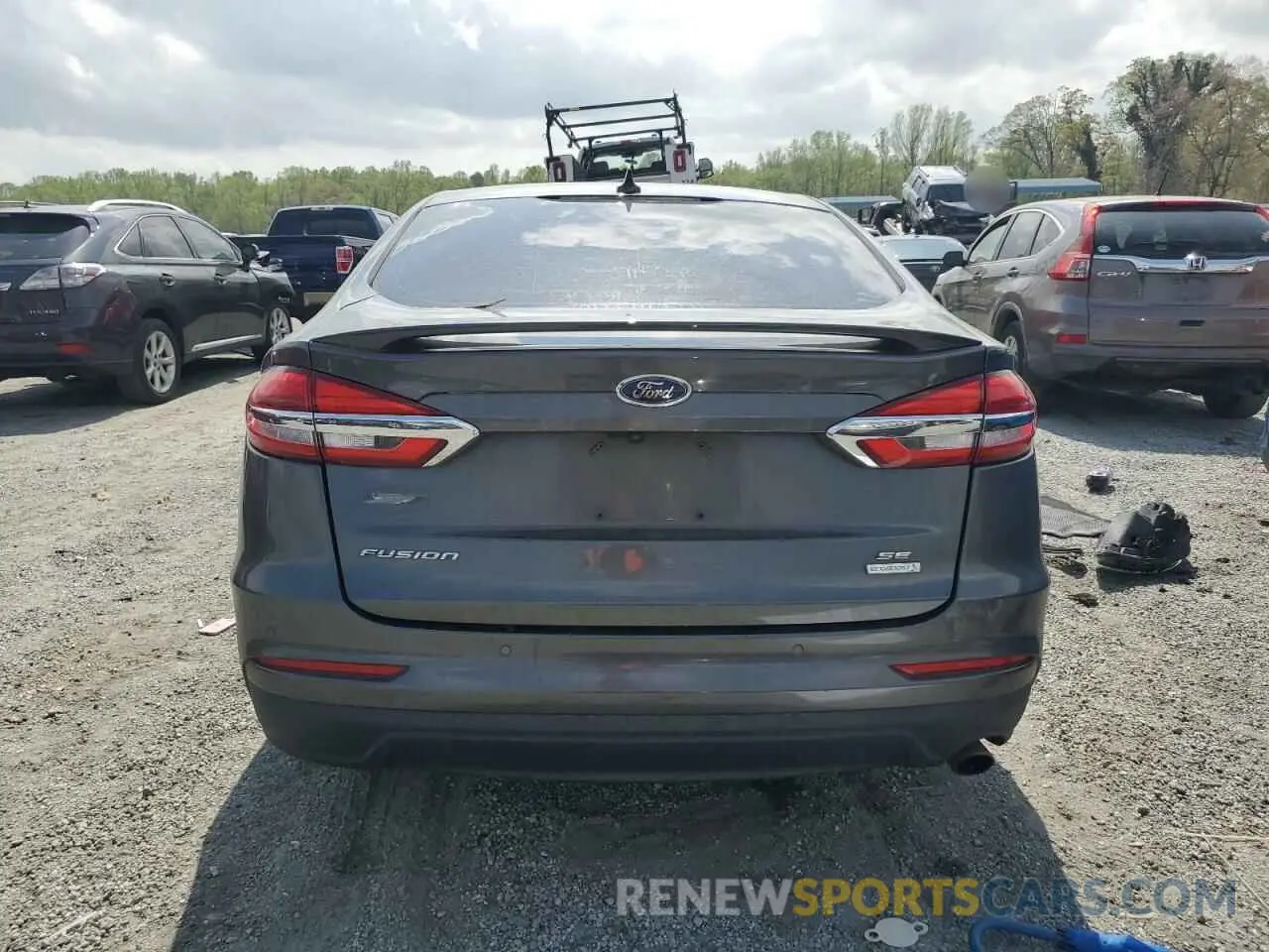 6 fotografías del automóvil dañado 3FA6P0HD5KR280388 FORD FUSION 2019