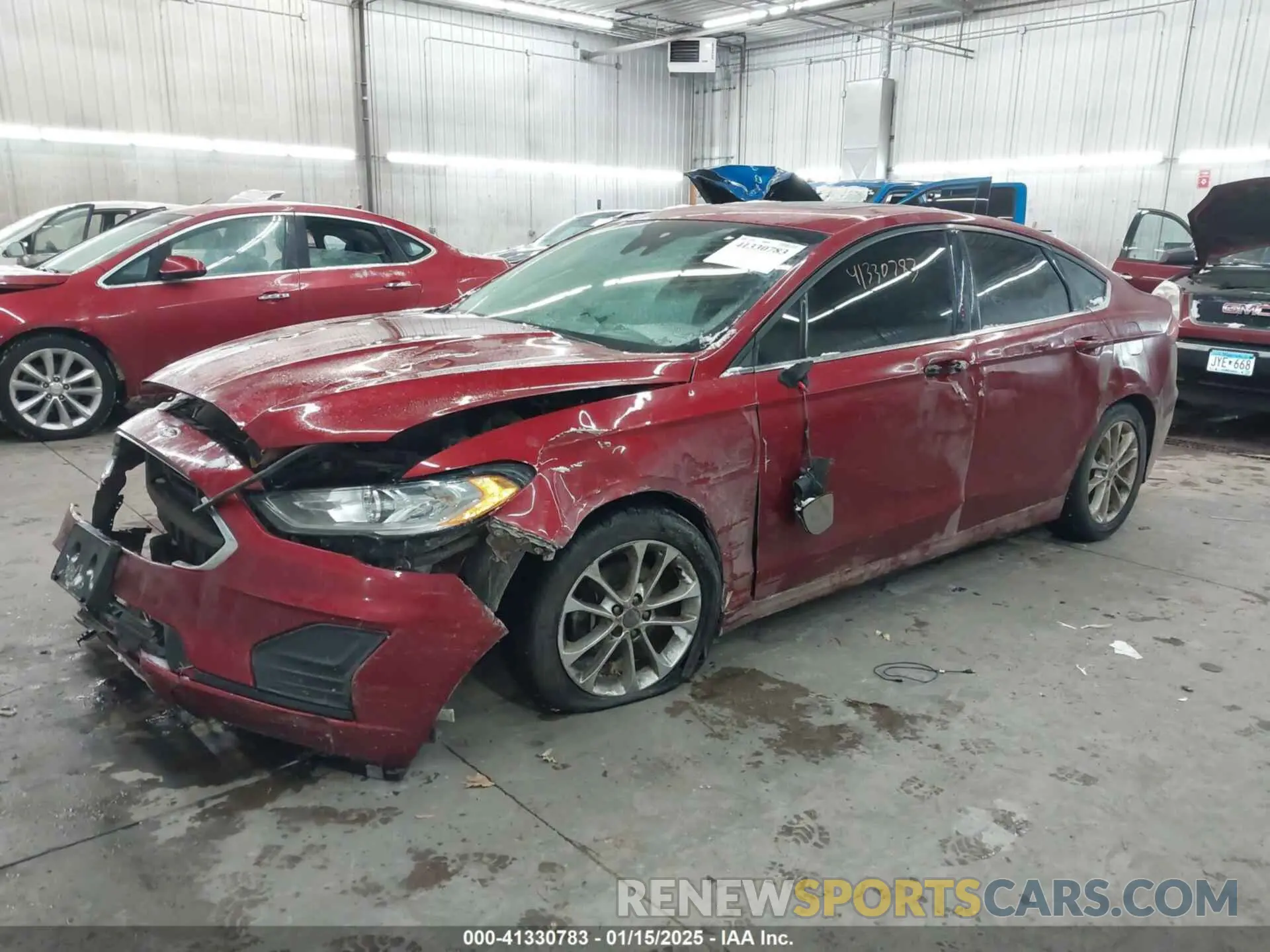 2 fotografías del automóvil dañado 3FA6P0HD6KR134145 FORD FUSION 2019