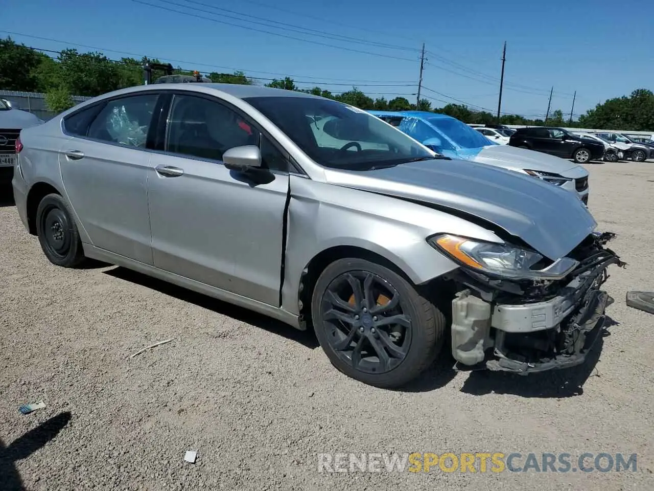 4 fotografías del automóvil dañado 3FA6P0HD6KR171762 FORD FUSION 2019