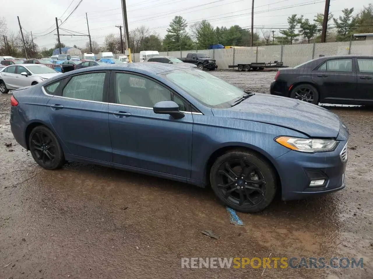4 fotografías del automóvil dañado 3FA6P0HD6KR228591 FORD FUSION 2019