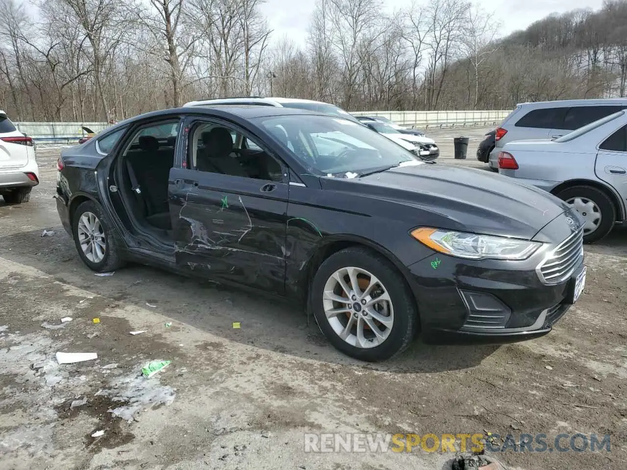 4 fotografías del automóvil dañado 3FA6P0HD6KR248596 FORD FUSION 2019