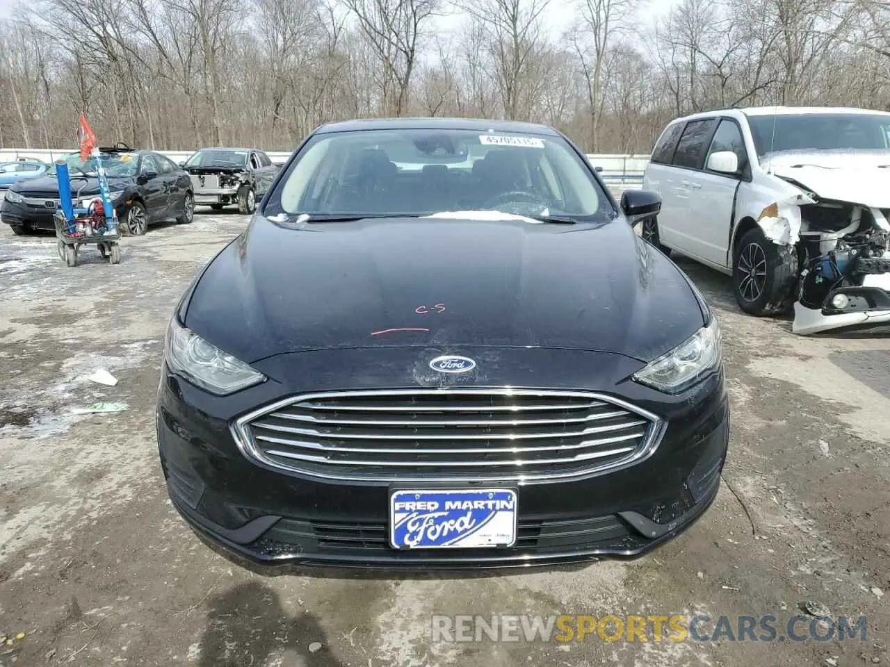 5 fotografías del automóvil dañado 3FA6P0HD6KR248596 FORD FUSION 2019