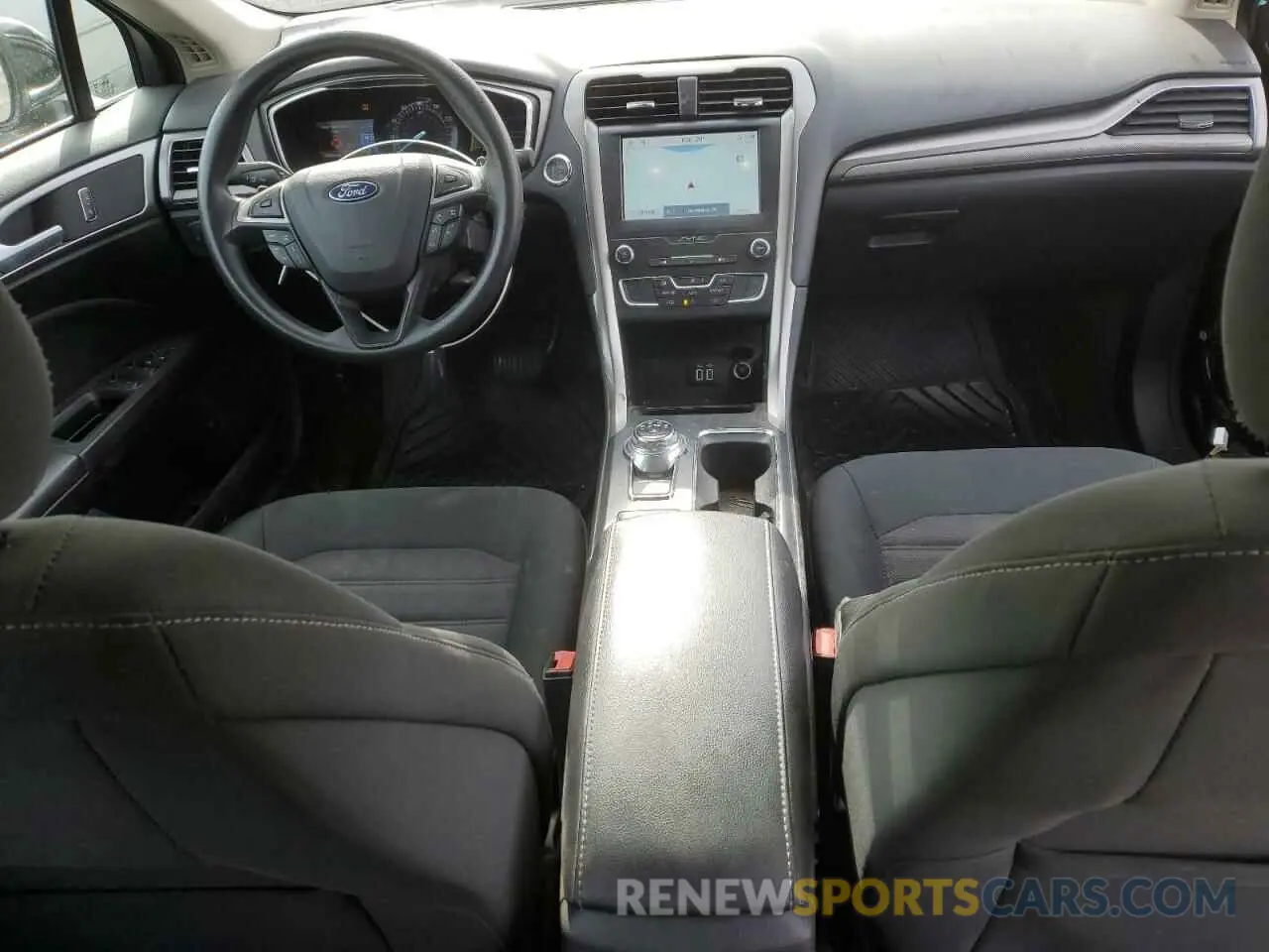 8 fotografías del automóvil dañado 3FA6P0HD6KR248596 FORD FUSION 2019