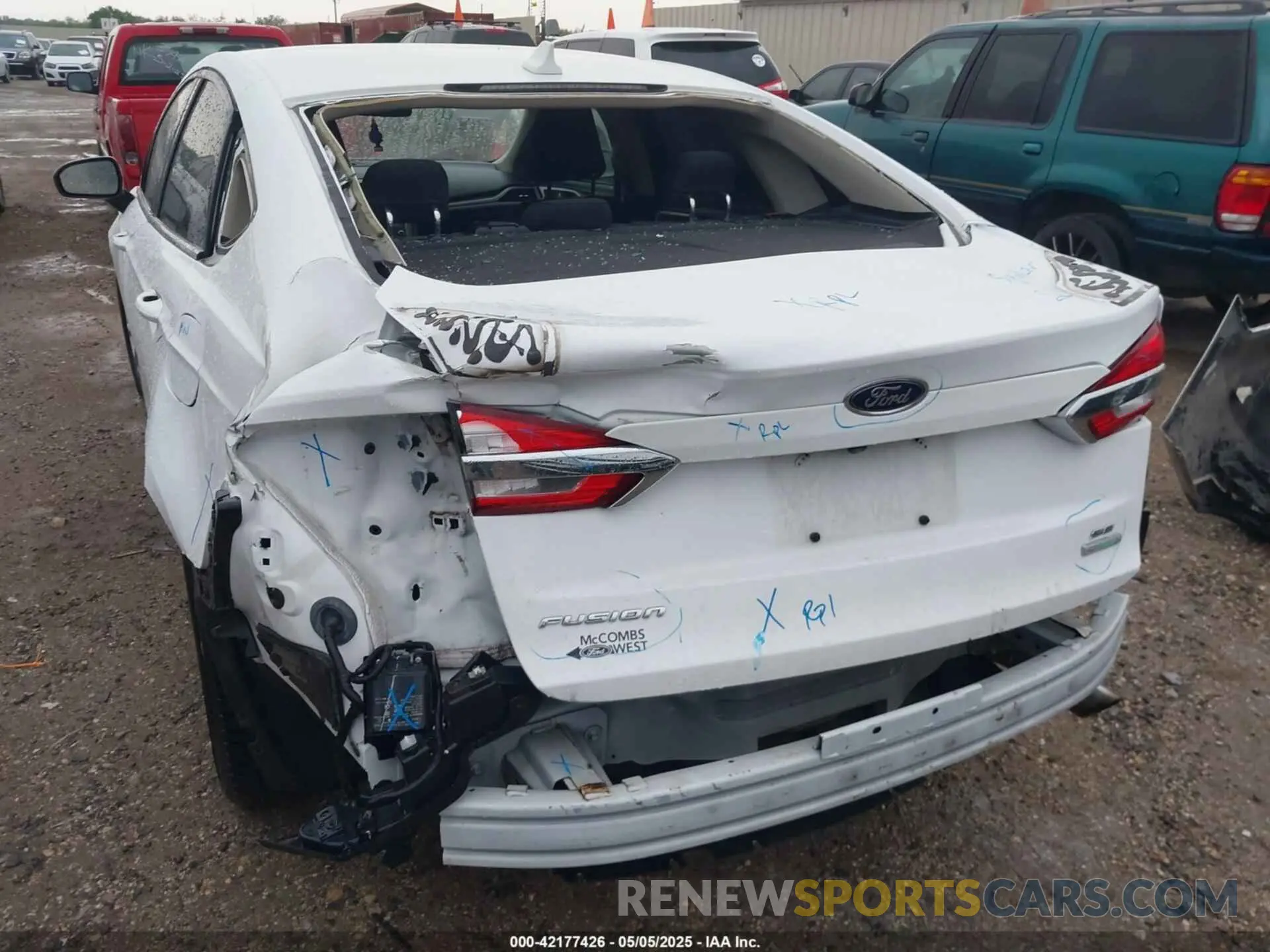 6 fotografías del automóvil dañado 3FA6P0HD7KR103180 FORD FUSION 2019