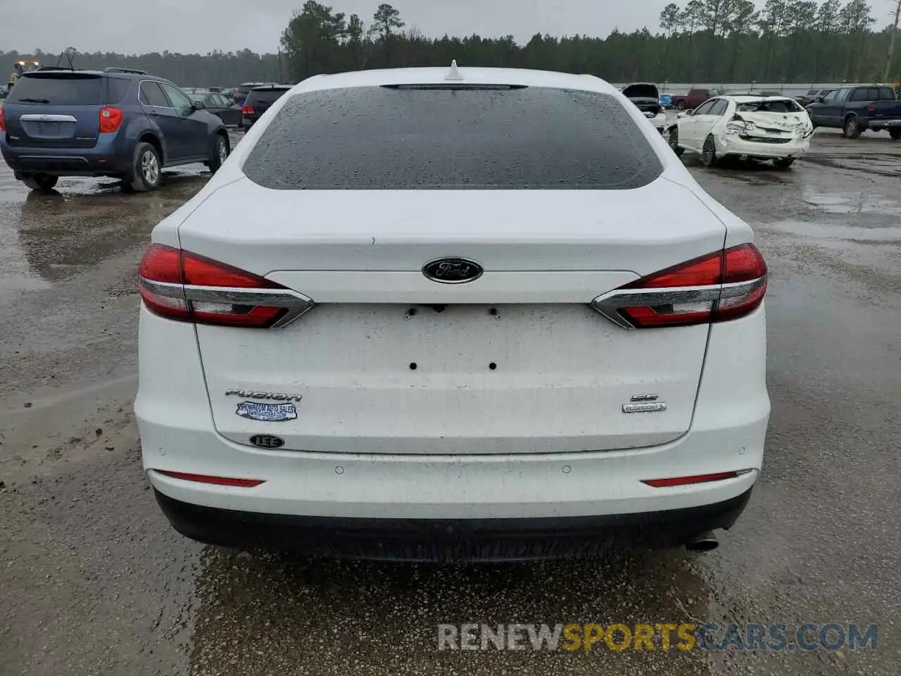 6 fotografías del automóvil dañado 3FA6P0HD7KR228793 FORD FUSION 2019