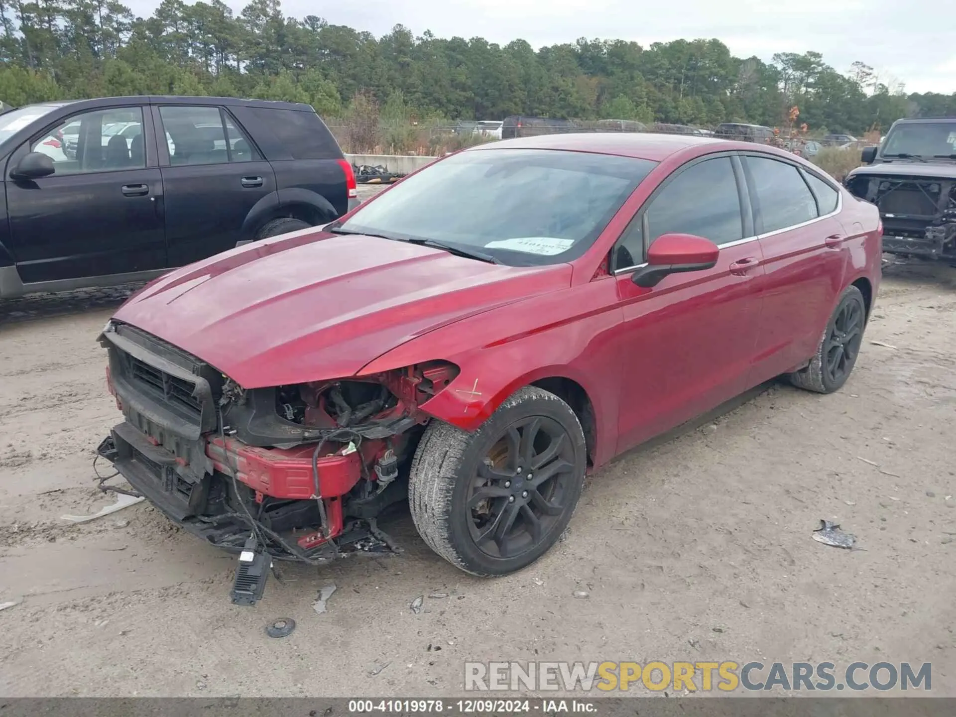 2 fotografías del automóvil dañado 3FA6P0HD8KR229239 FORD FUSION 2019