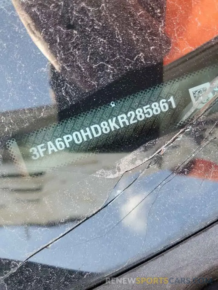 14 fotografías del automóvil dañado 3FA6P0HD8KR285861 FORD FUSION 2019