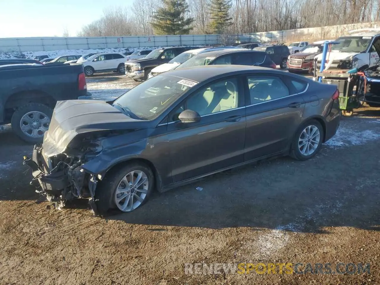 1 fotografías del automóvil dañado 3FA6P0HD9KR131188 FORD FUSION 2019